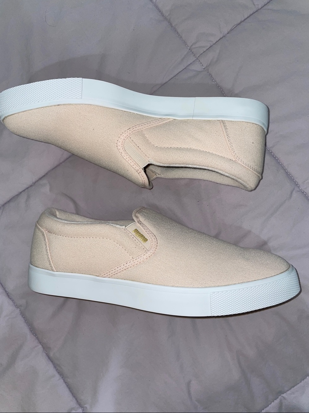 Slip-On Canvas Sneakers in Light Pink - Picture 4 of 8